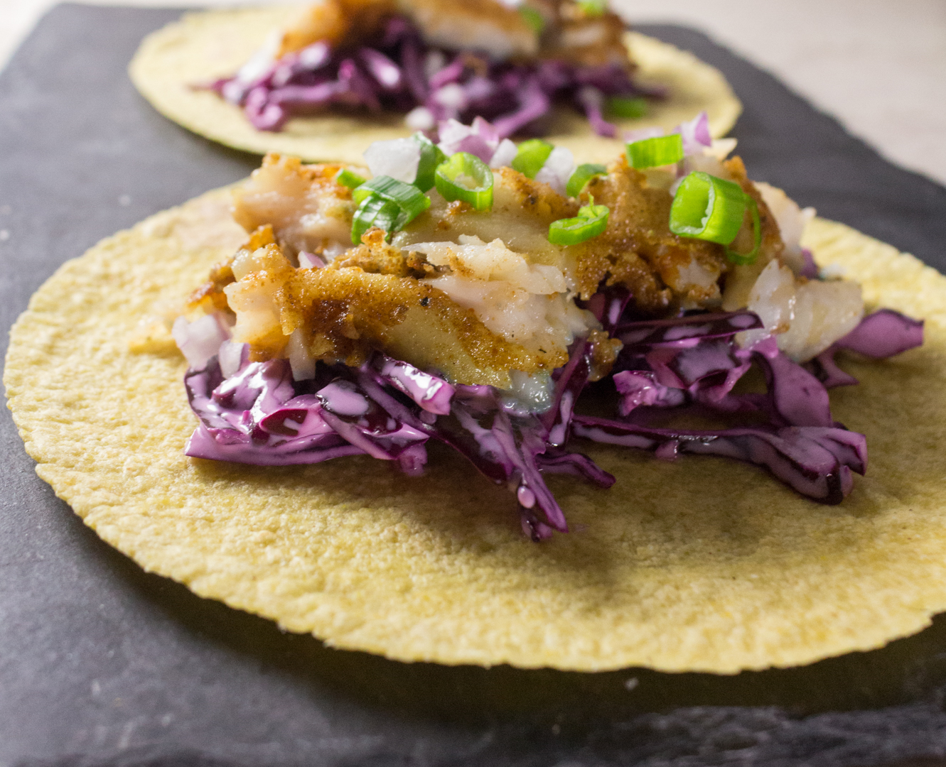Fish Tacos with Cabbage Slaw